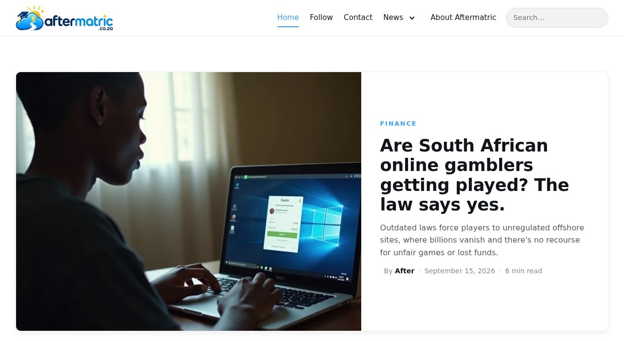 After Matric homepage - guidance for South African school leavers