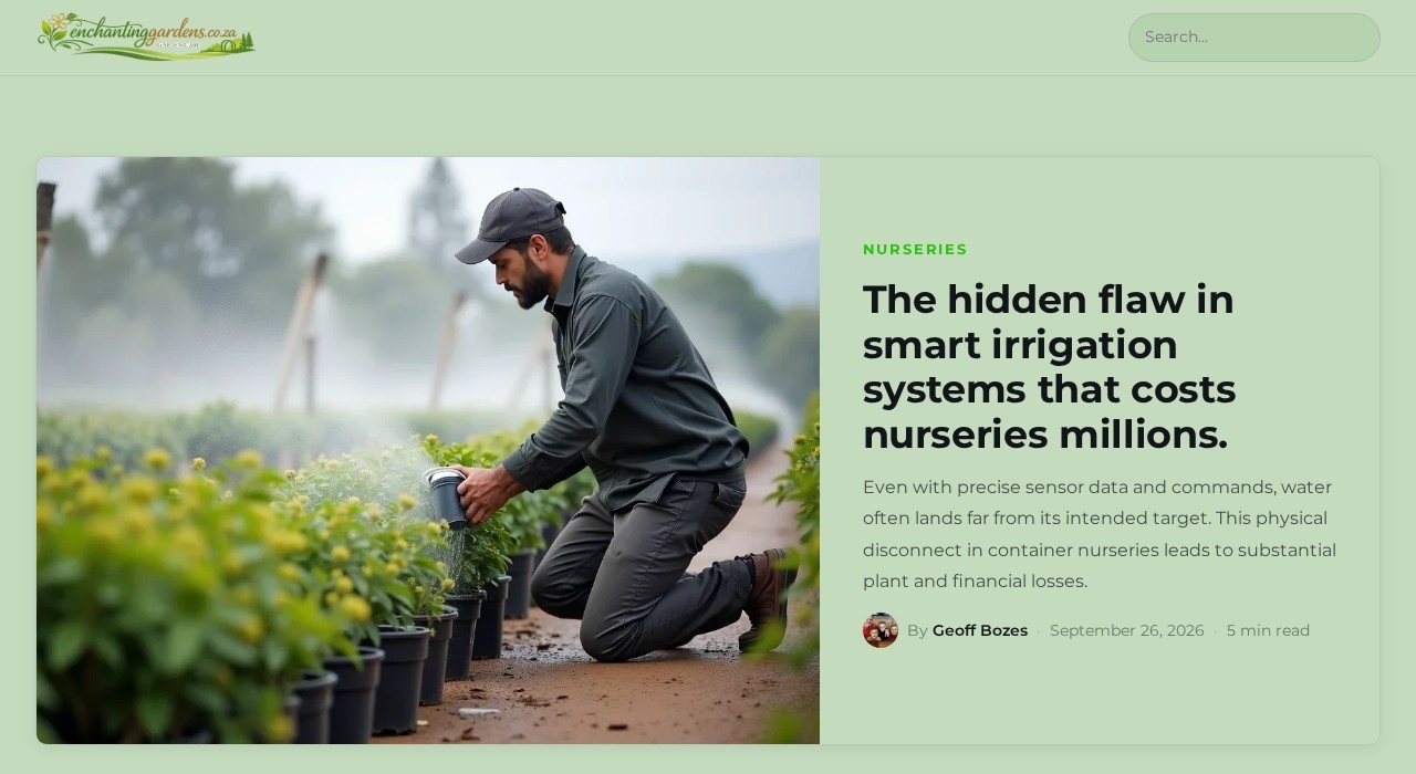 Enchanting Gardens homepage - South African horticulture trade