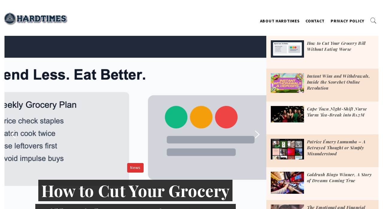Hard Times homepage - South African consumer survival