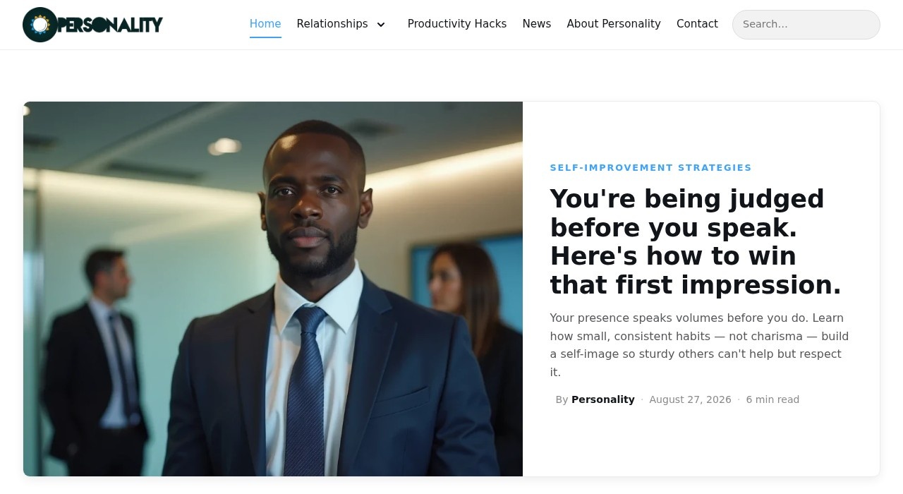 Personality homepage - self-image and social intelligence