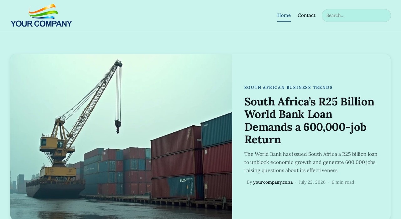 Your Company homepage - South African business stories